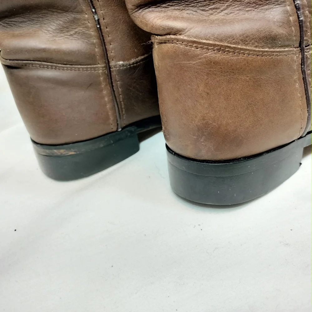 Justin Brown Leather Roper‎ Cowboy/Western Boots, Youth 5/women's 6